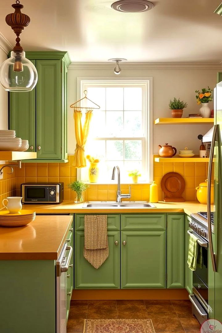 Vintage Revival Charm - 22 Green and Yellow Kitchen Ideas