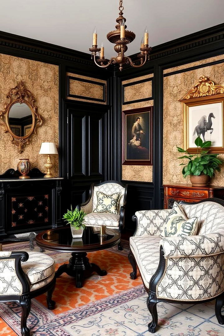 Vintage Revival Detailing - 22 Black Trim Interiors