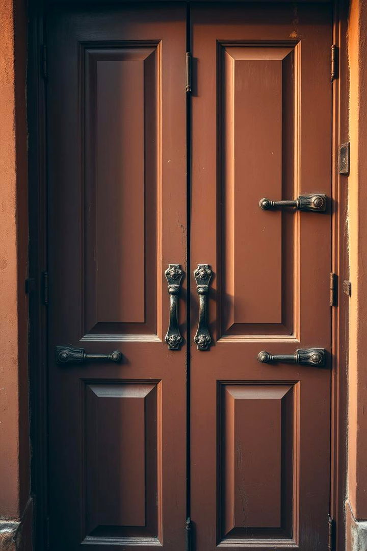Vintage Revival Style - 22 Brown Front Door Ideas