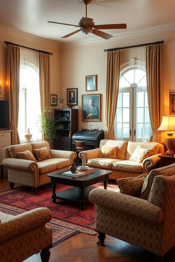 Vintage Revival Style - 22 Living Room Design Ideas