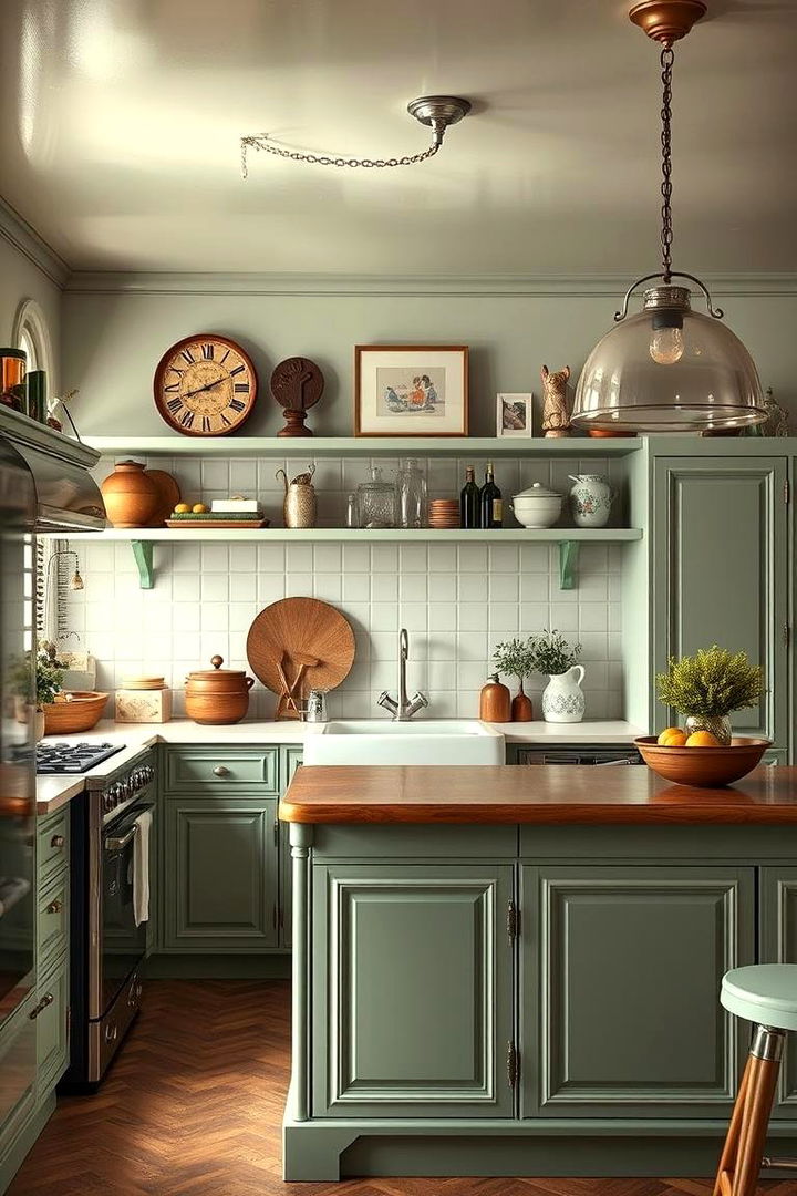 Vintage Revival with Sage Green Palettes - 22 Sage Green Kitchen Island Ideas