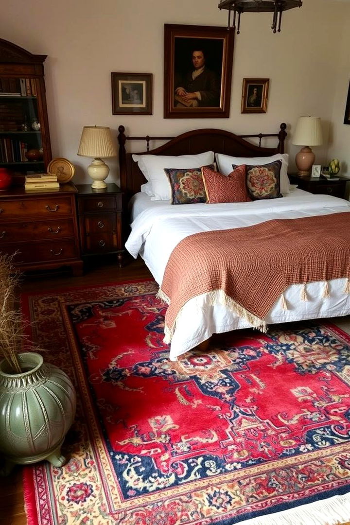 Vintage Rug Accents - 22 Boho Teen Bedroom Ideas