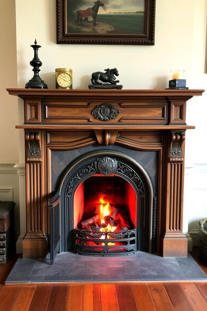 Vintage Set Fireplaces - 22 French Country Fireplace Ideas