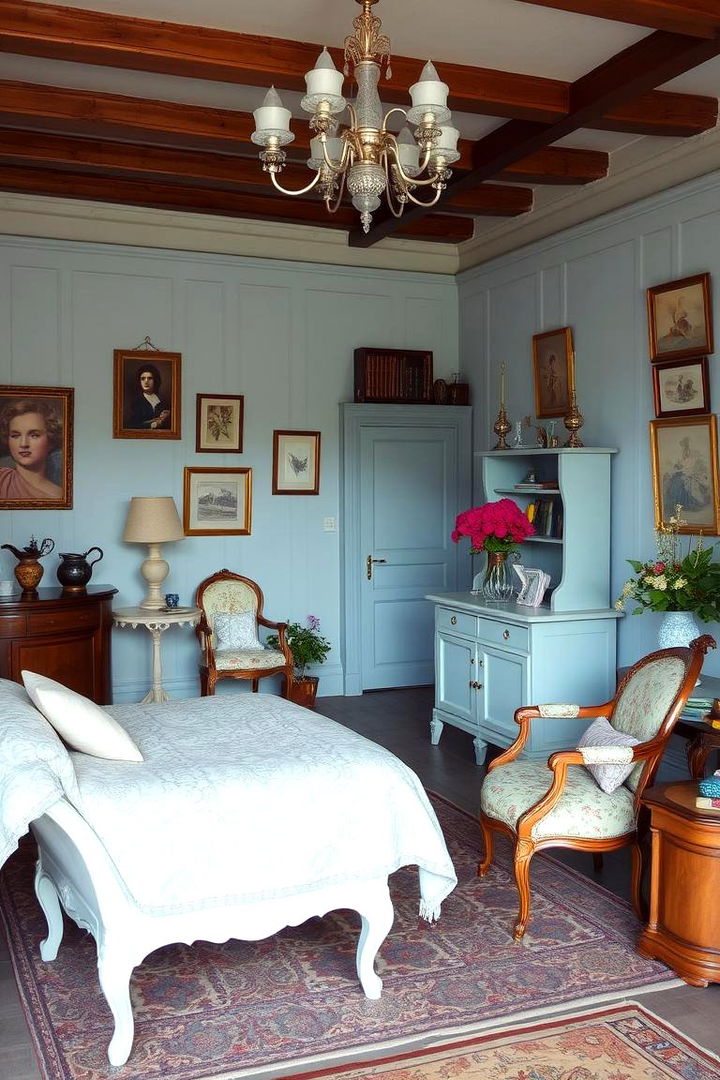 Vintage Sky Blue Aesthetics - 22 Sky Blue Bedroom Ideas