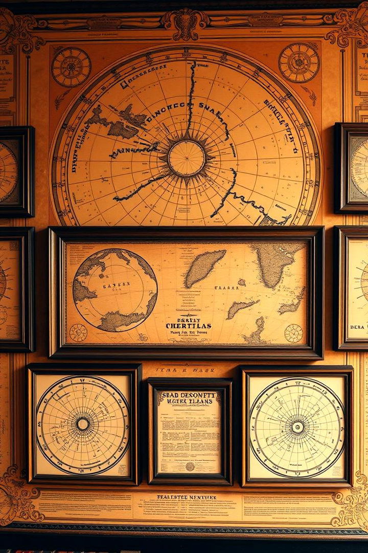 Vintage Space Maps - 22 Space-themed Room Ideas