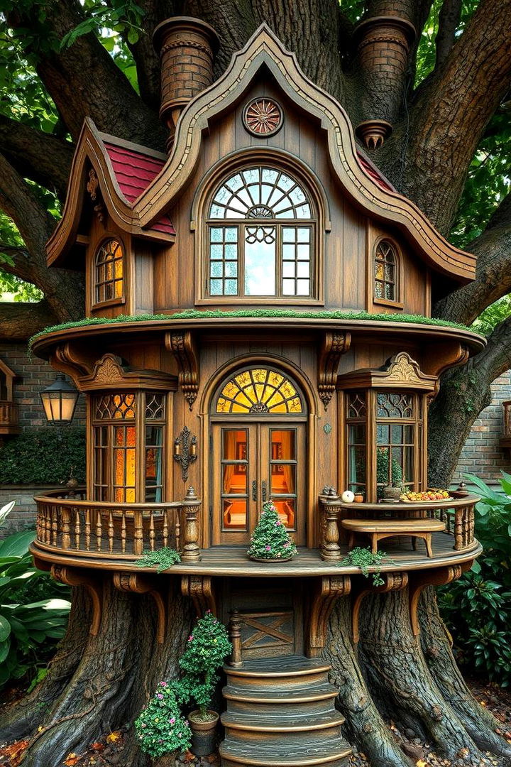 Vintage Storybook Treehouse - 22 Tree House Ideas