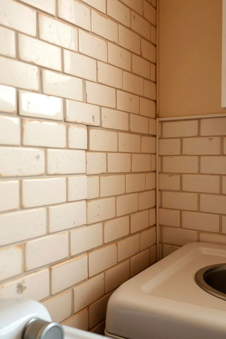 Vintage Subway Charm - 22 Laundry Room Backsplash Ideas