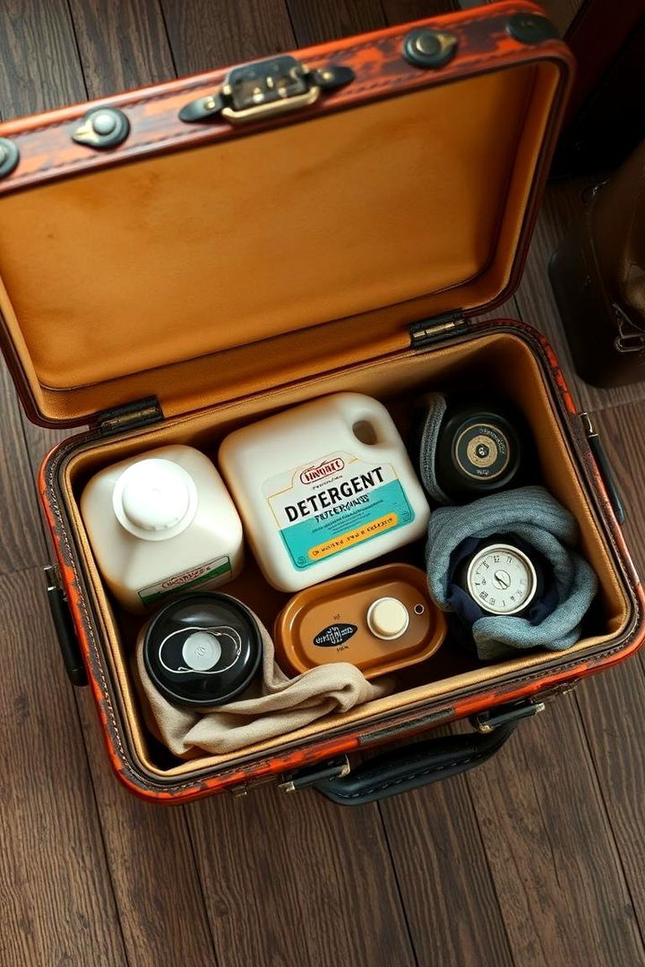 Vintage Suitcase Storage Revival - 22 Laundry Detergent Storage Ideas