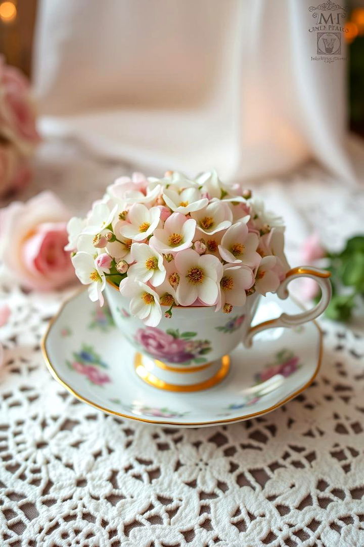 Vintage Teacup Haven - 22 Fairy Garden Container Ideas