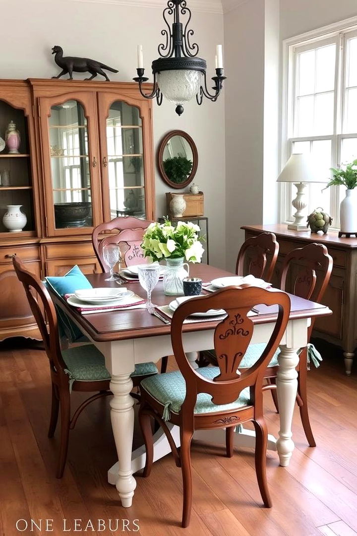 Vintage Teal Inspirations - 22 Teal Dining Room Ideas