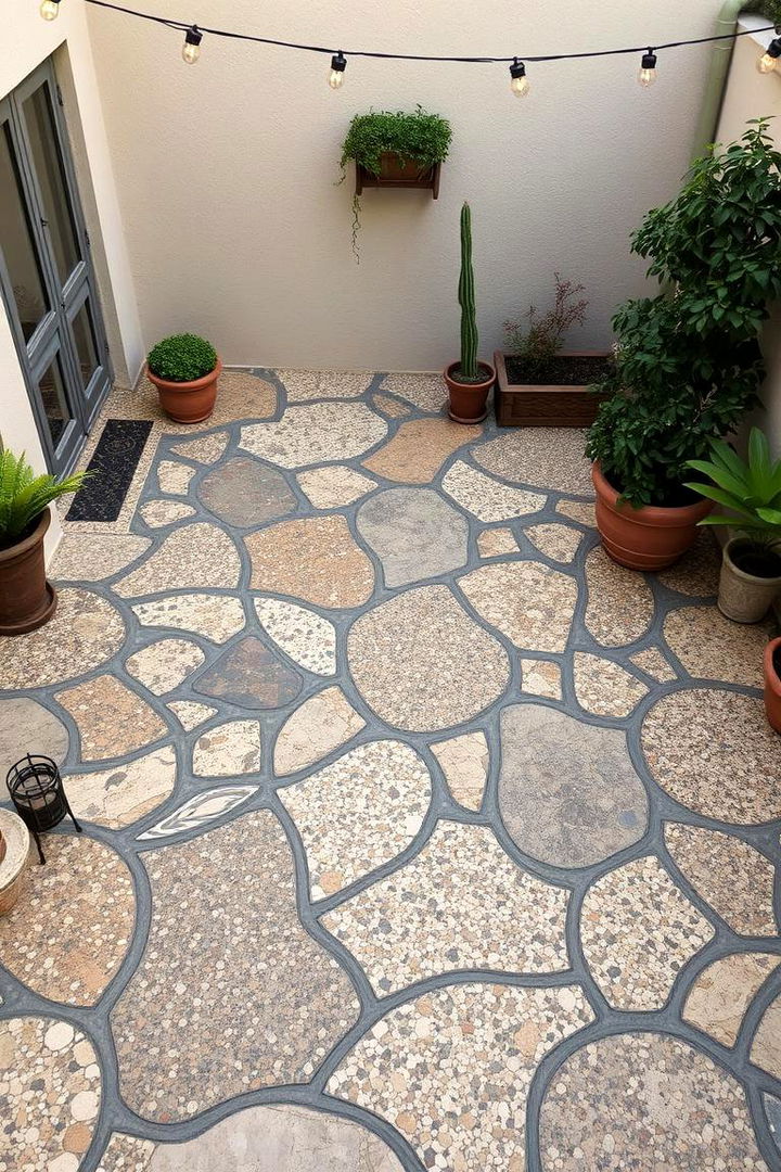Vintage Terrazzo Touch - 22 patio tile ideas