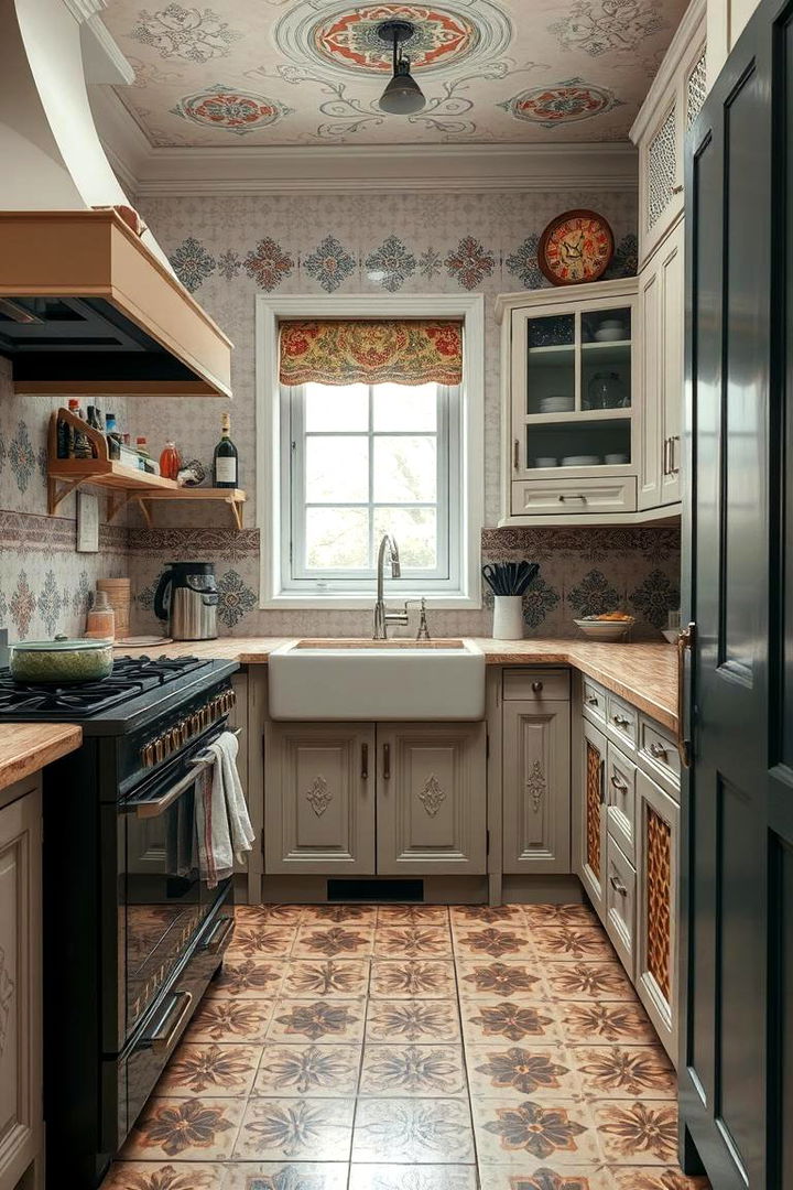 Vintage Tile Splashback - 22 Kitchen Splashback Ideas