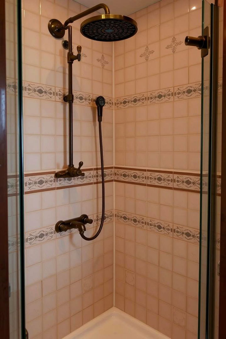 Vintage Touch - 22 Corner Shower Ideas