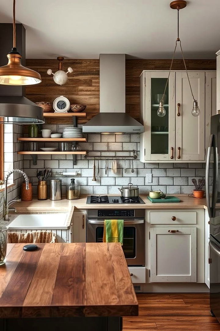 Vintage Touches with Modern Twist - 22 Townhouse Kitchen Ideas