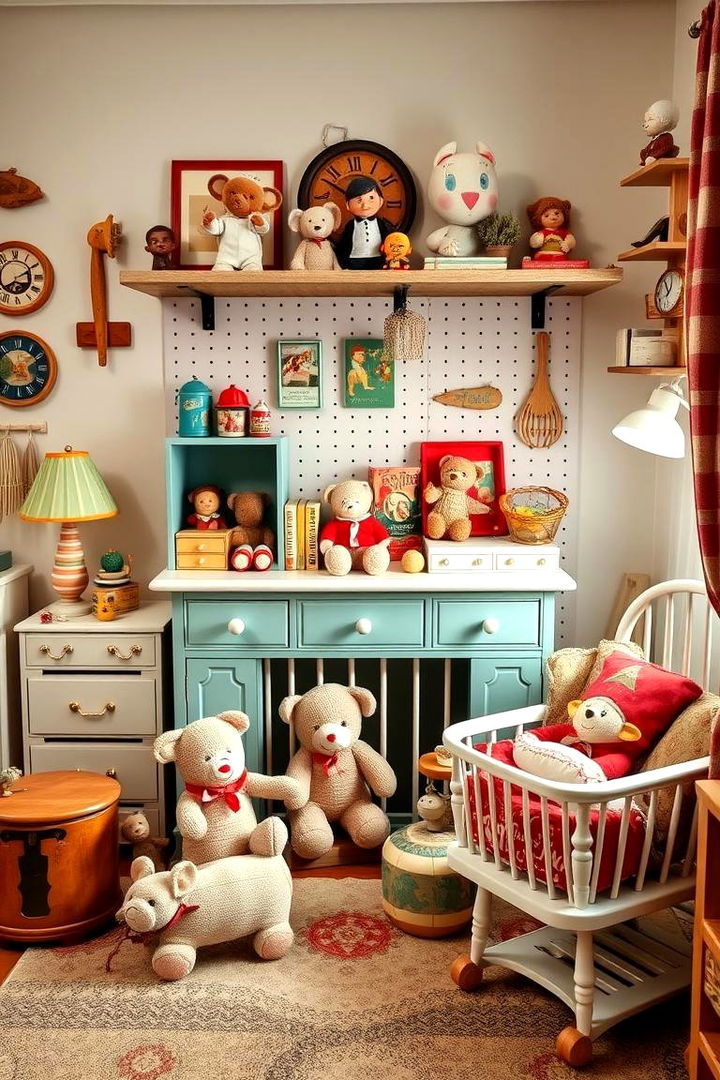 Vintage Toys Integration - 22 Mid-century Modern Nursery Ideas
