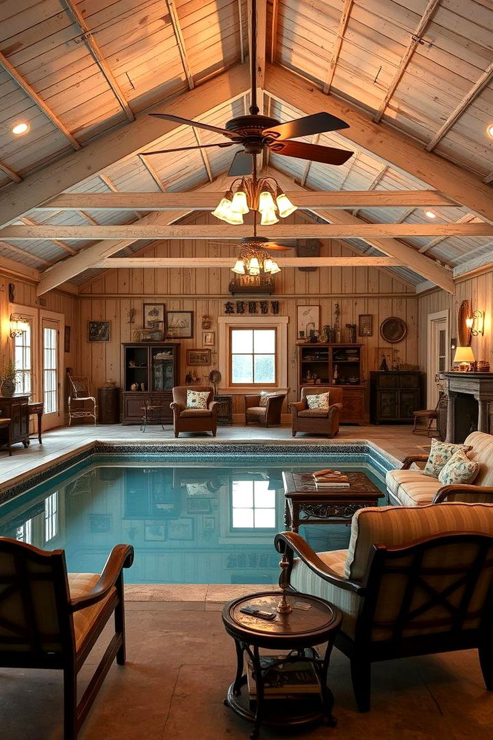 Vintage Tranquil Decor - 22 Rustic Pool House Ideas