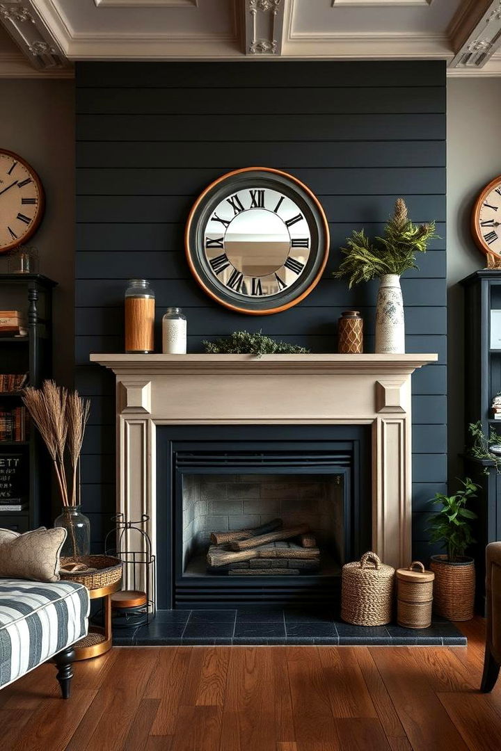 Vintage Vibes Revival - 22 Black Shiplap Fireplace Ideas