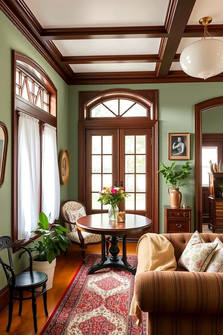 Vintage Vibes with a Modern Twist - 22 Sage Green House With Brown Trim Ideas