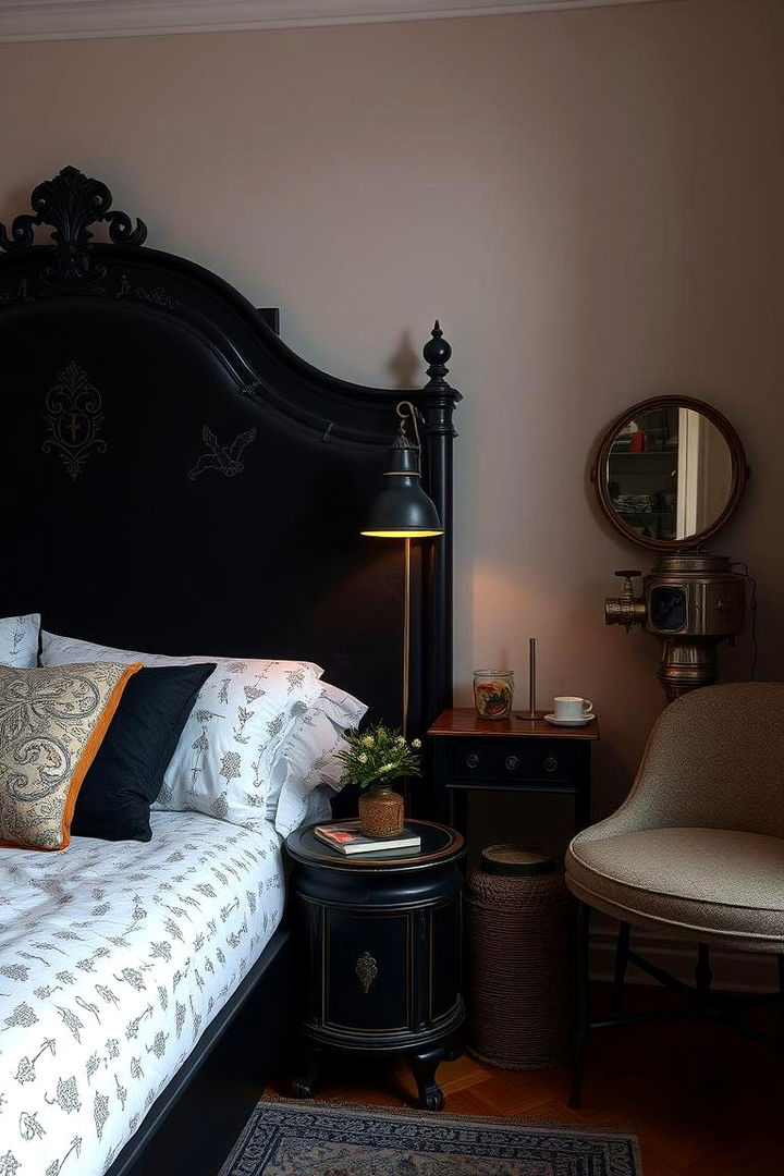 Vintage Vogue Black Headboard - 22 Black Headboard Bedroom Ideas