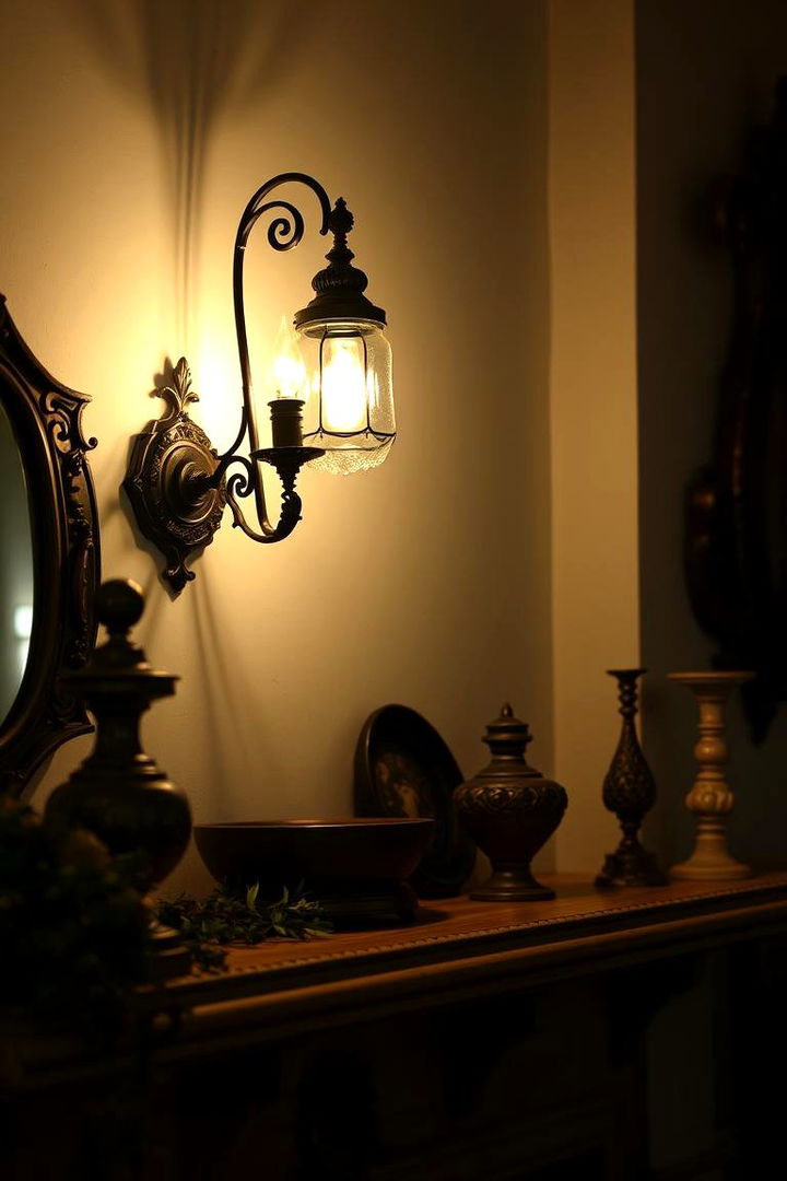 Vintage Wall Sconce Charm - 22 Fireplace Mantel Lighting Ideas