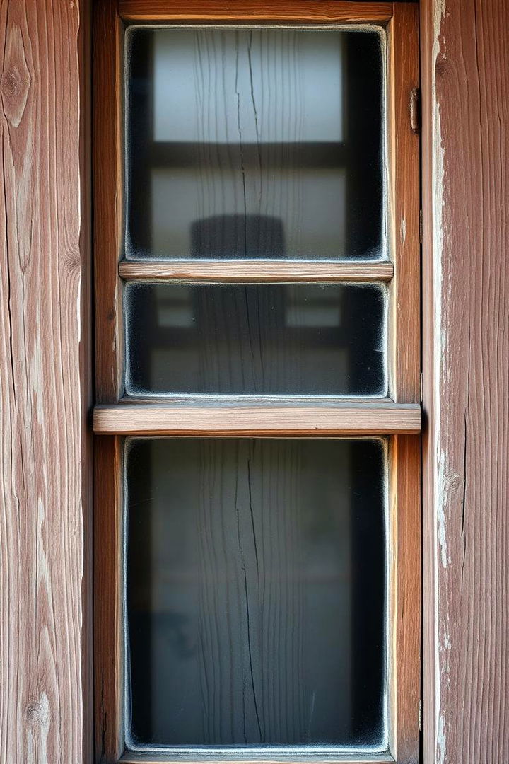 Vintage Weathered Wood - 22 Farmhouse Interior Window Trim Ideas