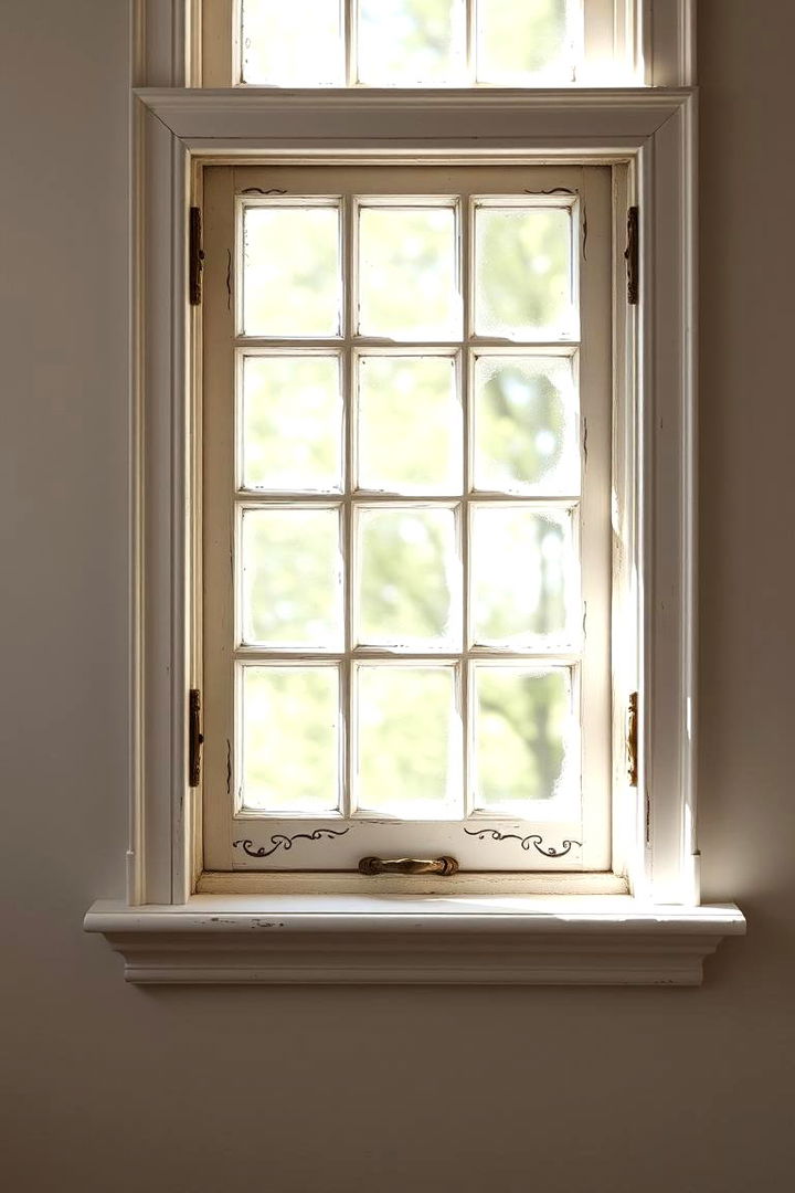 Vintage White Elegance - 22 Farmhouse Interior Window Trim Ideas