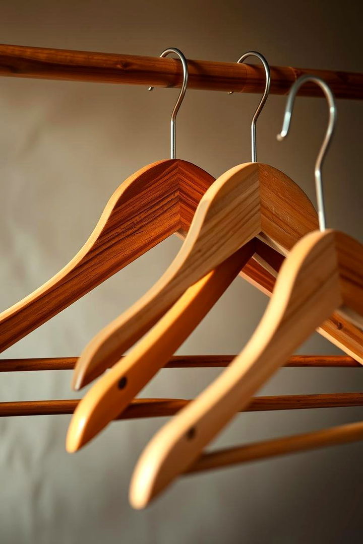 Vintage Wooden Hangers - 22 Towel Display Ideas