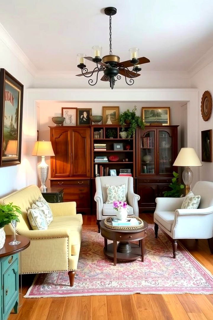 Vintage and Antique Decor Fusion - 22 Maximalist Living Room Design Ideas