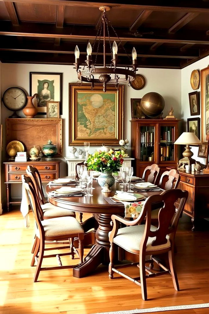 Vintage and Global Touches - 22 Boho Dining Room Ideas