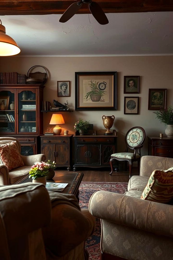 Vintage and Retro Coziness - 22 Moody Living Room Ideas