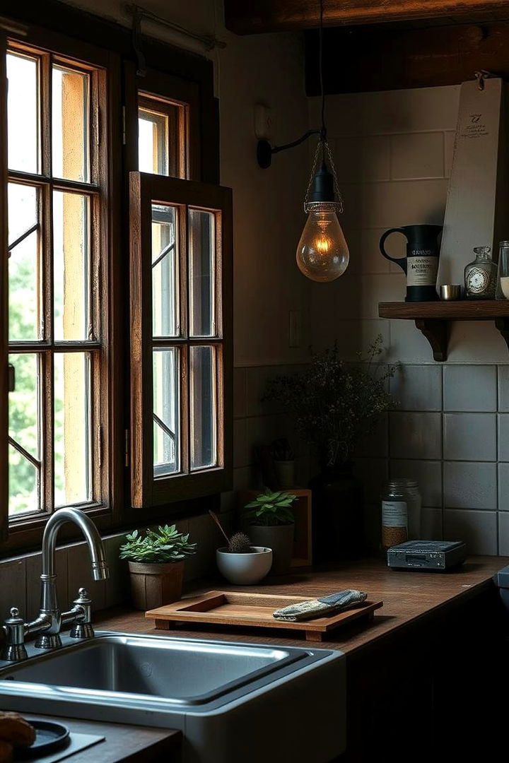 Vintage and Rustic Window Frames - 22 Kitchen Window Ideas Over Sink