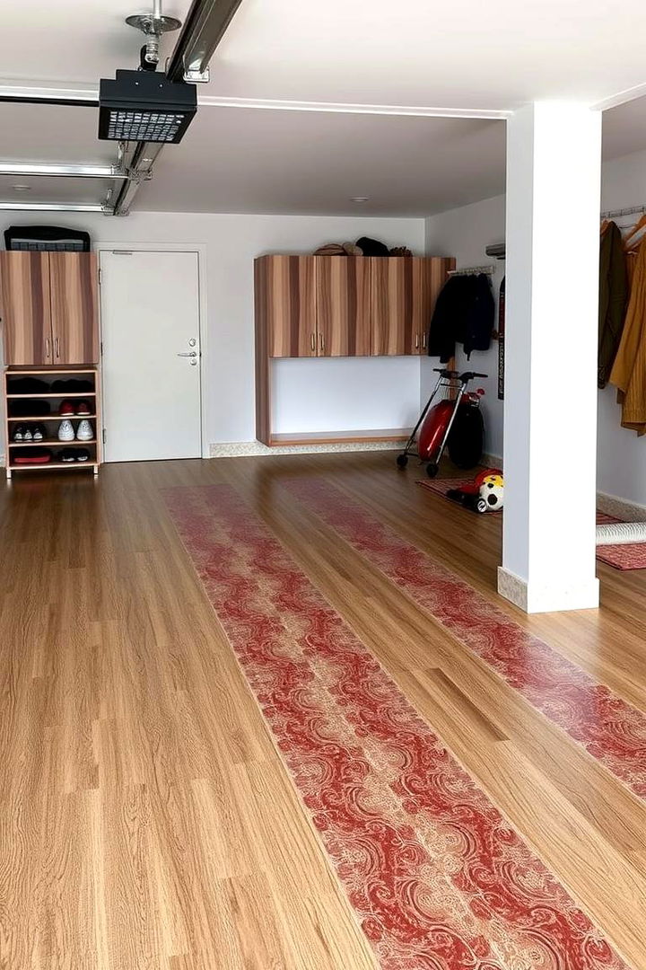 Vinyl Garage Flooring Elegance - 22 Garage Flooring Ideas