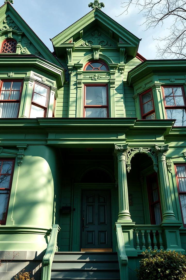 Viridian Vibrance - 22 Green Victorian House Colors