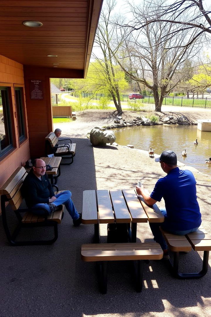 Visitor Seating and Picnic Area - 22 Duck Pond Ideas