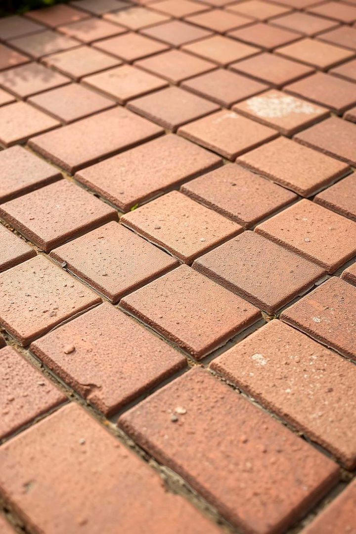 Visual and Tactile Texture Variety - 22 herringbone brick patio designs