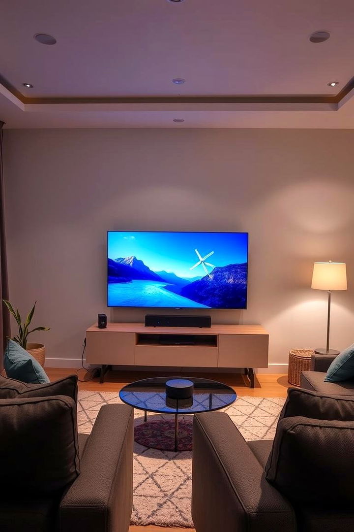 Voice Control Integration - 22 Media Room Ideas