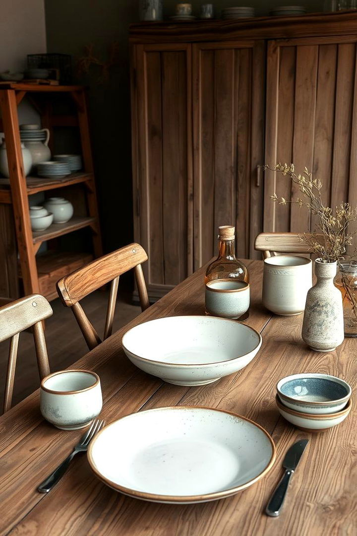 Wabi Sabi Table Settings - 22 Boho Farmhouse Decor Ideas