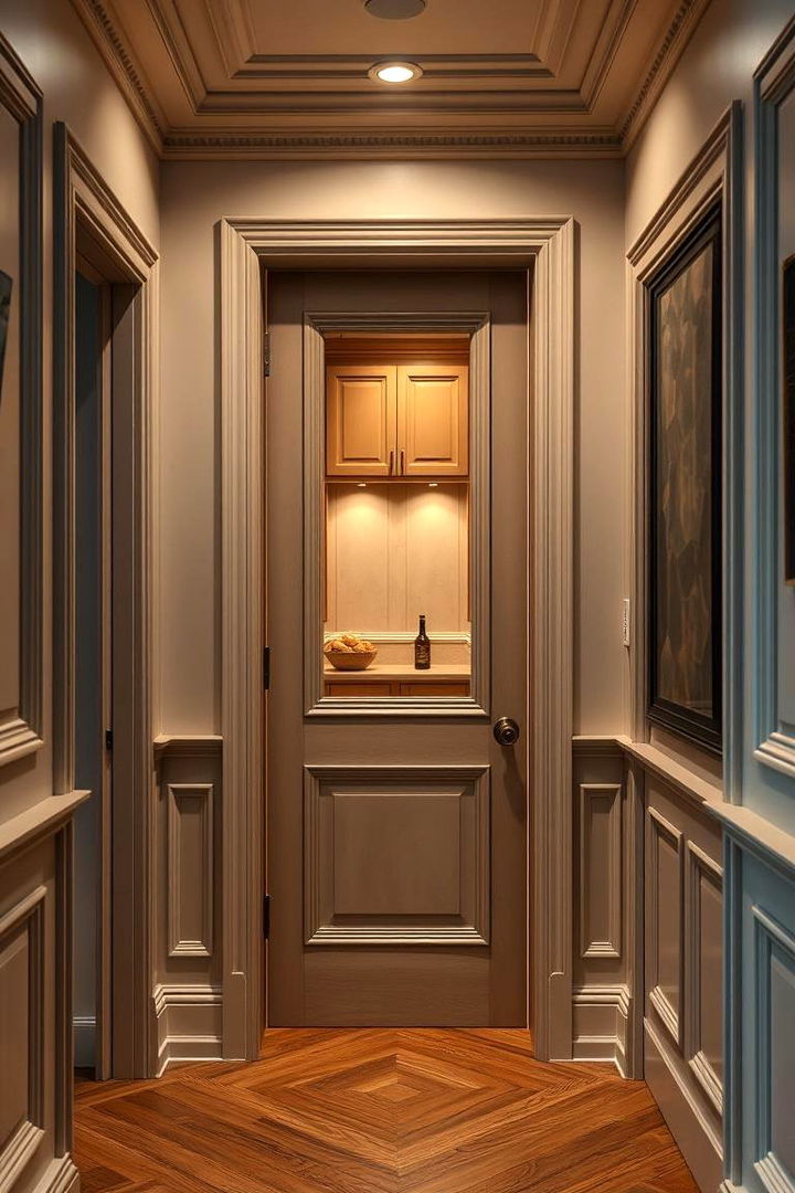 Wainscoting Inspired Pantry Door - 22 Pantry Door Ideas