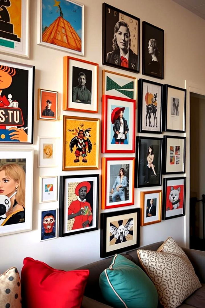 Wall Art Gallery - 22 Apartment Decorating Ideas