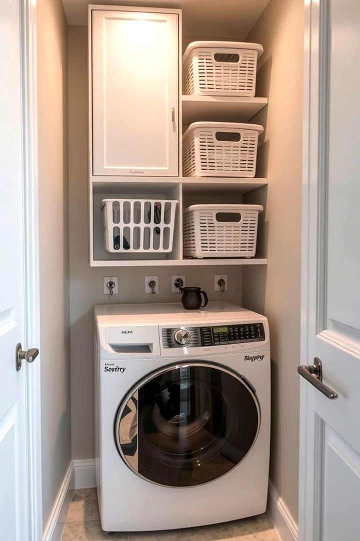 Wall Mounted Laundry Solutions for Compact Spaces - 22 Laundry Basket Storage Ideas