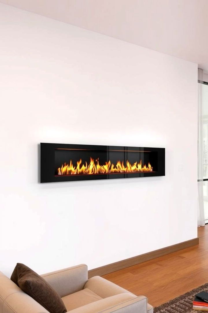 Wall Mounted Modern Fireplace - 22 Modern Fireplace Ideas