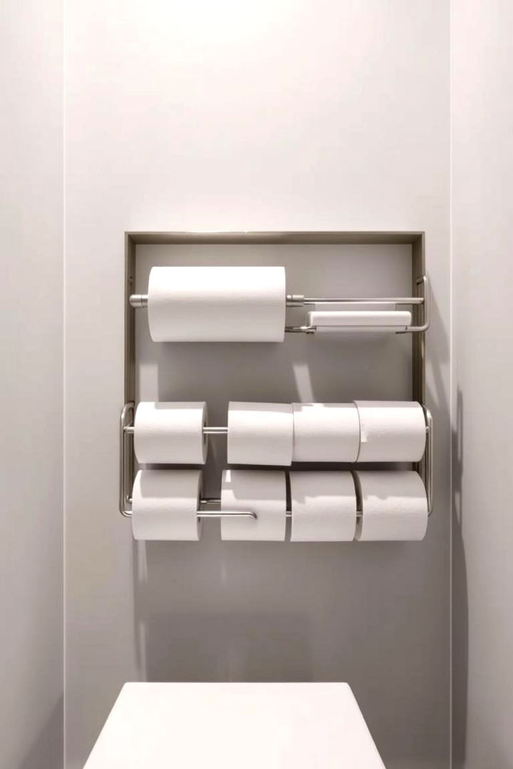 Wall Mounted Roll Racks - 22 Toilet Paper Storage Ideas
