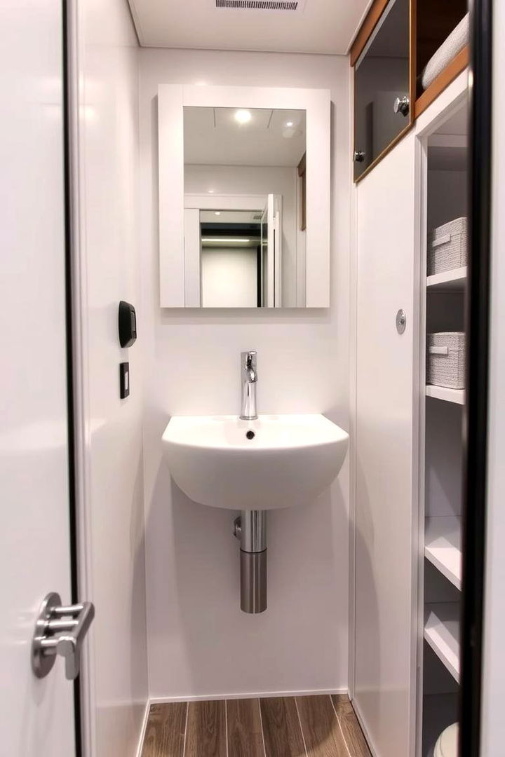Wall Mounted Sink Solutions - 22 Small Rv Bathroom Ideas