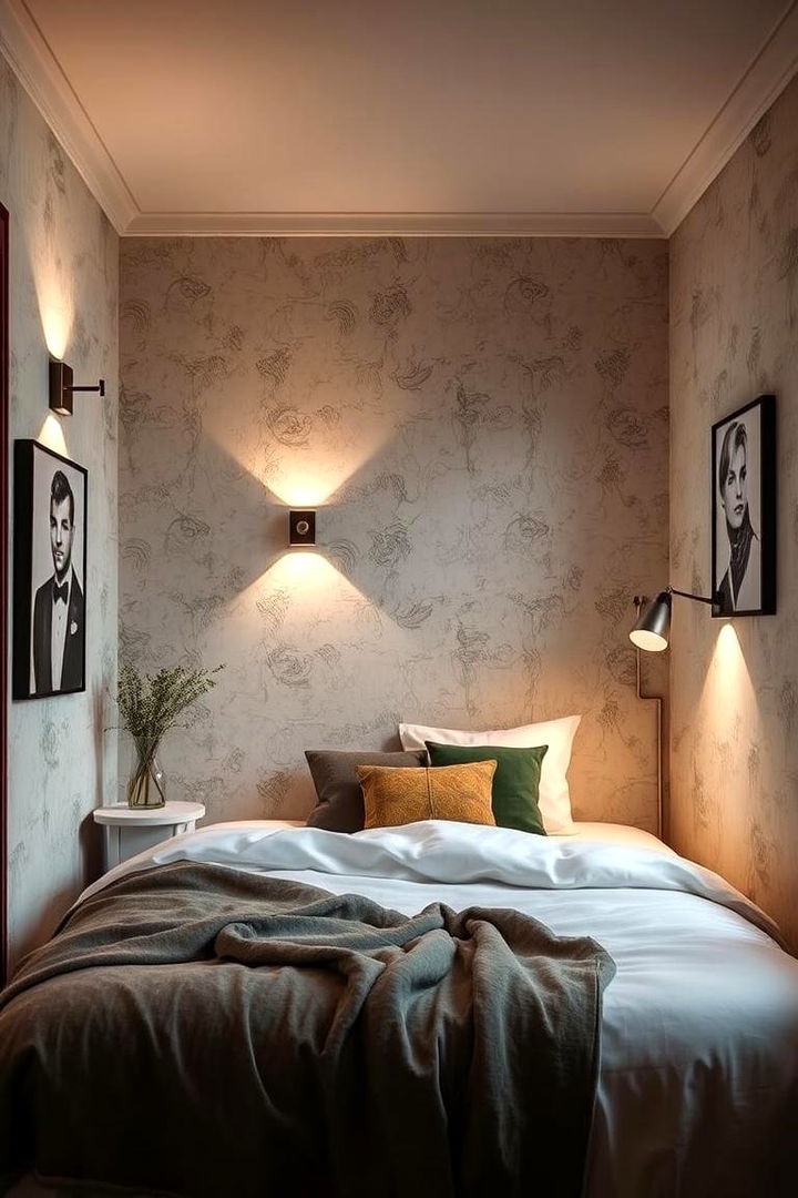 Wall Sconces for Ambience - 22 Small Bedroom Lighting Ideas
