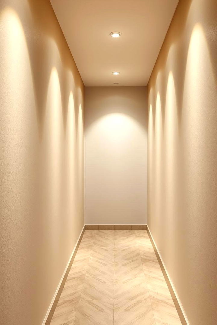 Wall Wash Lighting Expanding Space - 22 Narrow Hallway Lighting Ideas