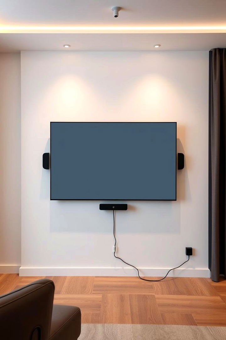 Wall mounted Screens - 22 Small Media Room Ideas