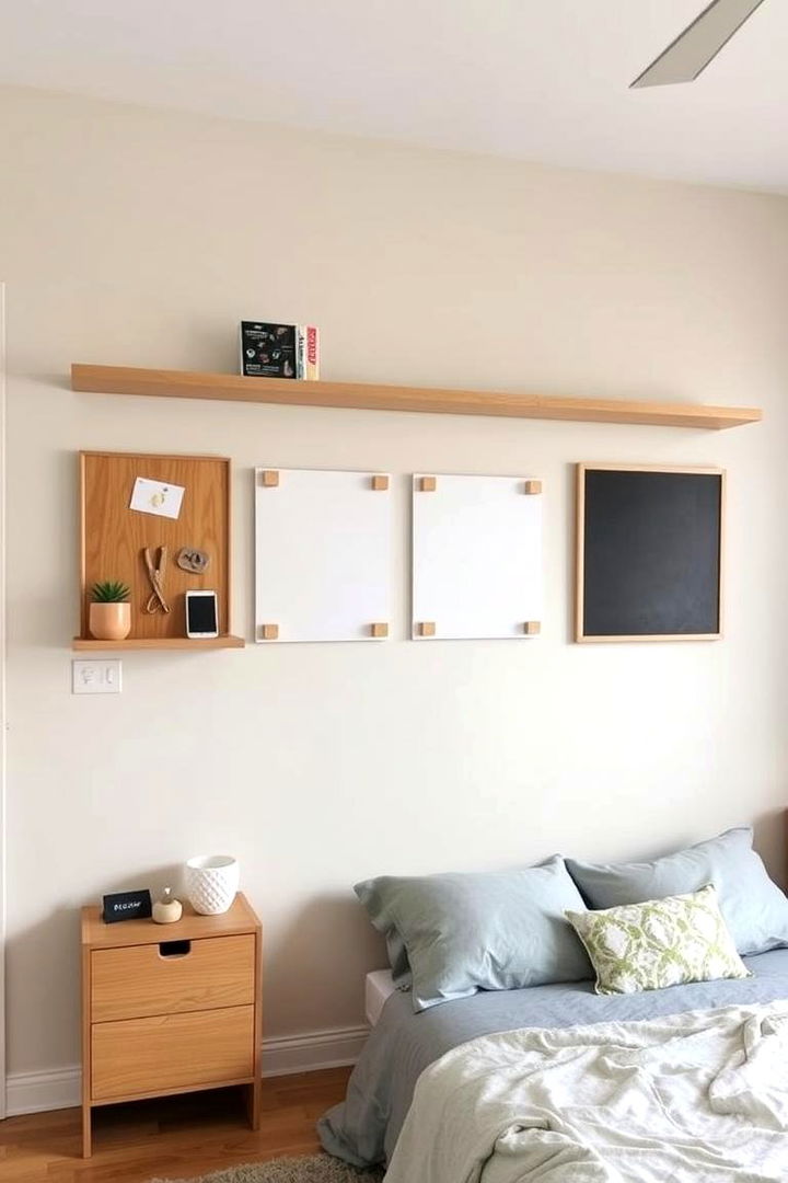Wall mounted Storage Systems - 22 Shared Bedroom Ideas for Small Rooms