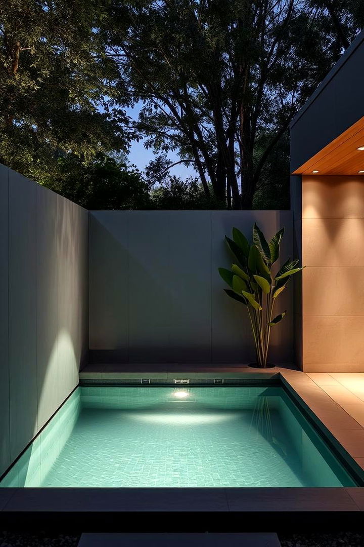 Walled In Privacy Plunge Pool - 22 Plunge Pool Ideas