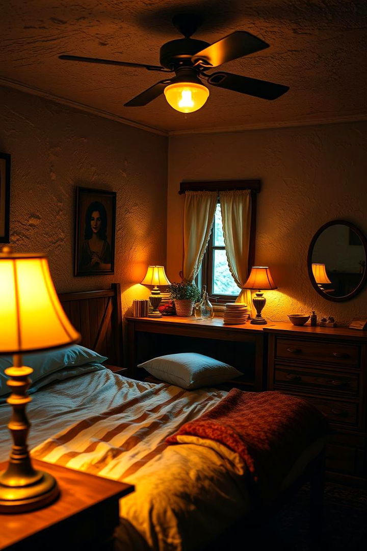 Warm Ambient Lighting - 22 Cottage Bedroom Ideas
