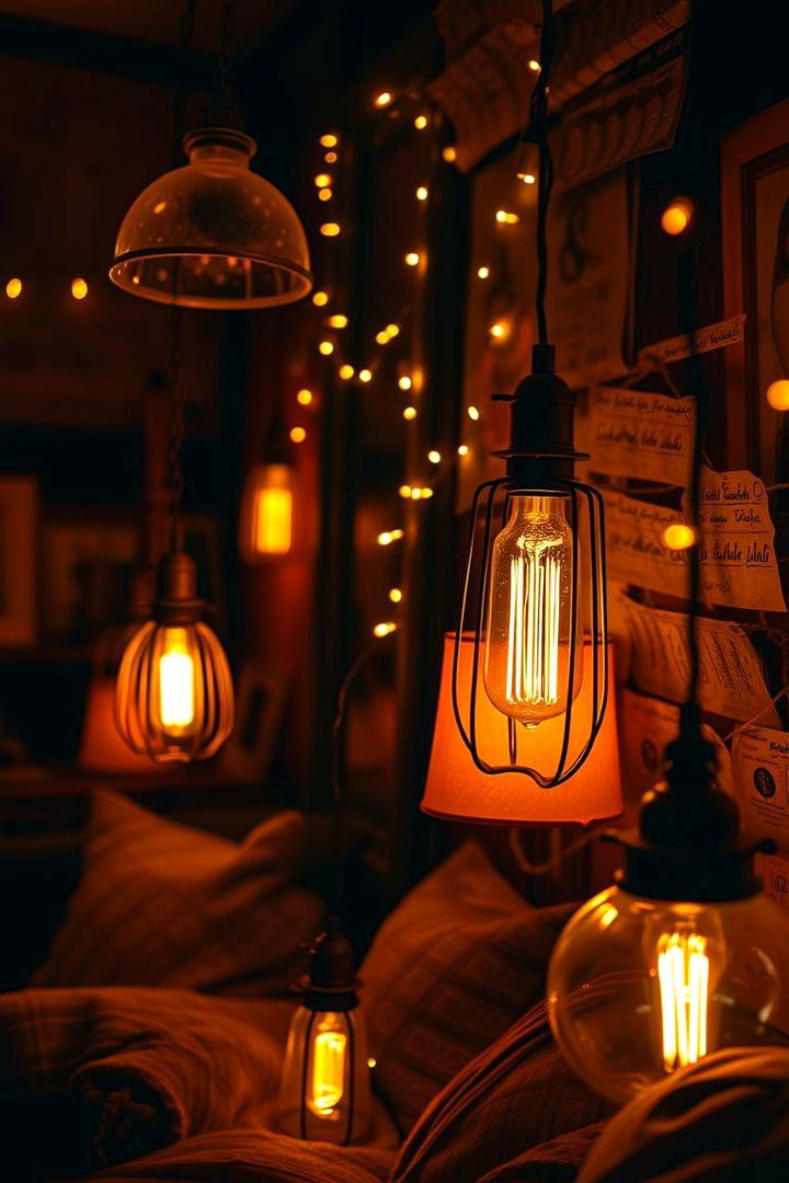 Warm Ambient Lighting - 22 Shabby Chic Bedroom Ideas